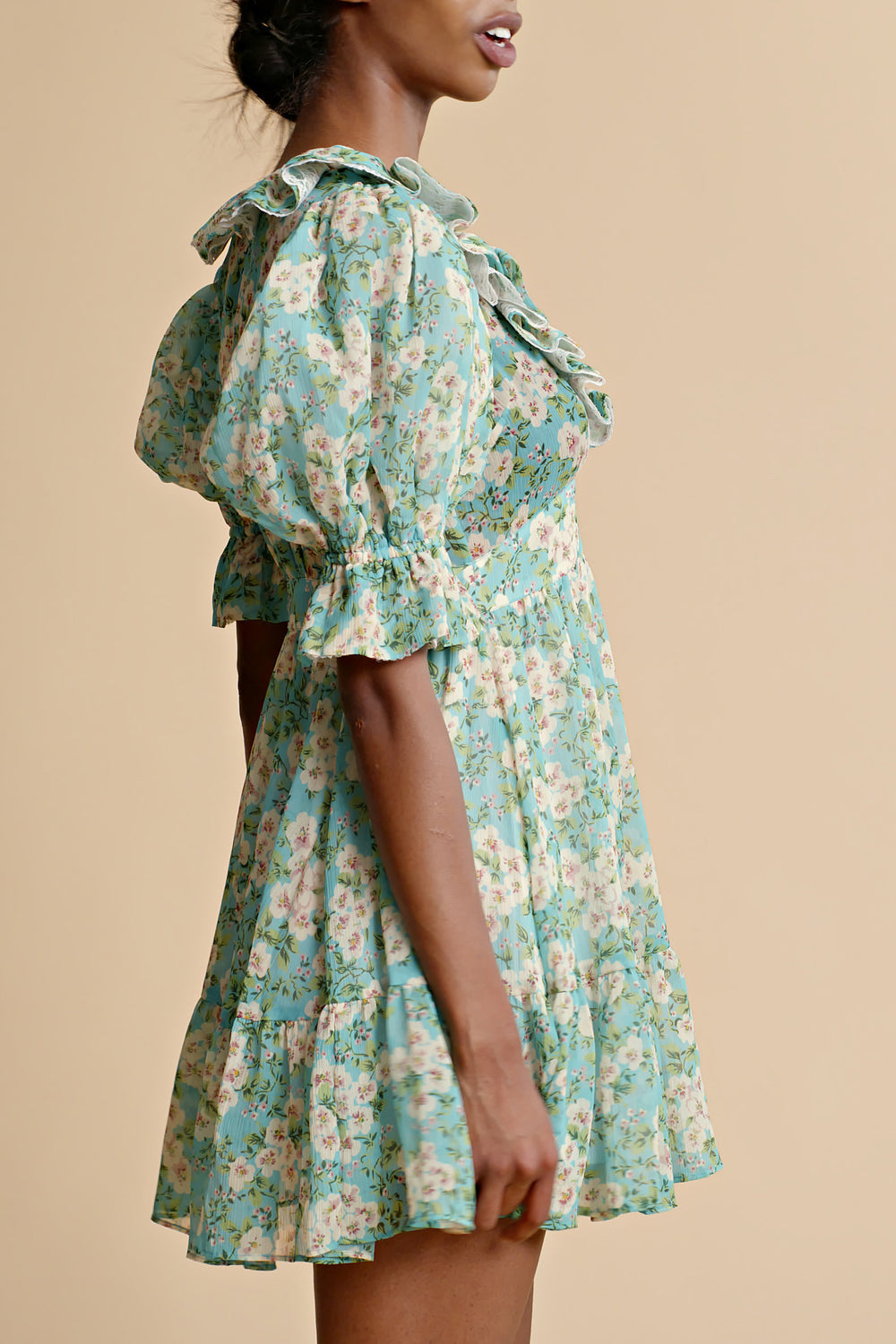 byTimo Chiffon Puffed Mini Dress