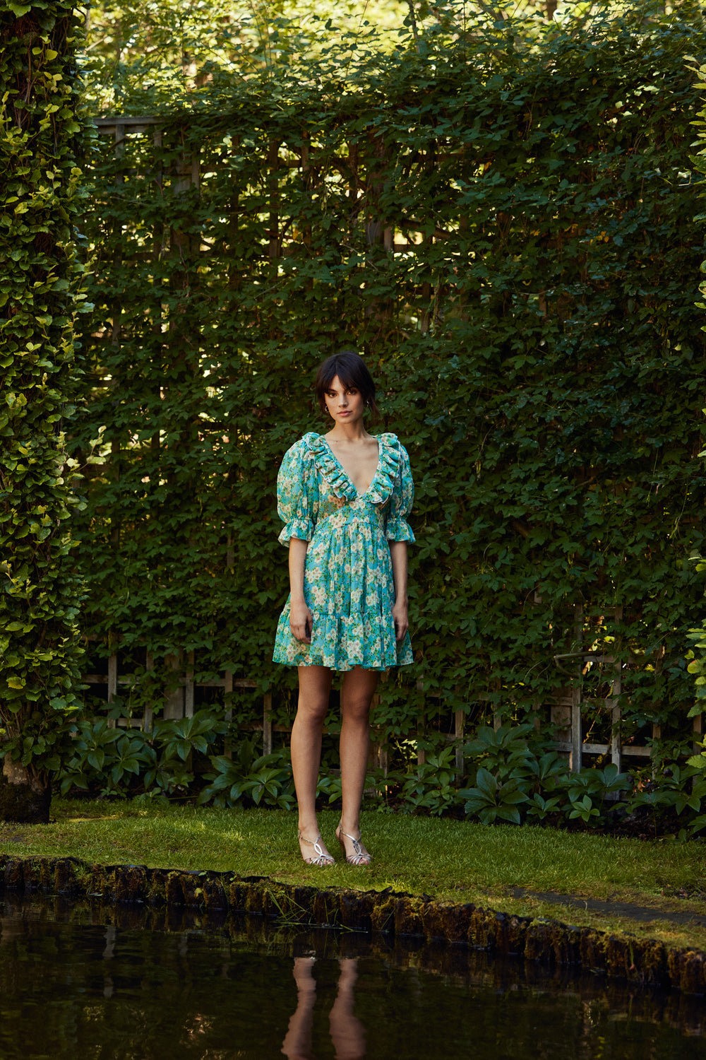 byTimo Chiffon Puffed Mini Dress