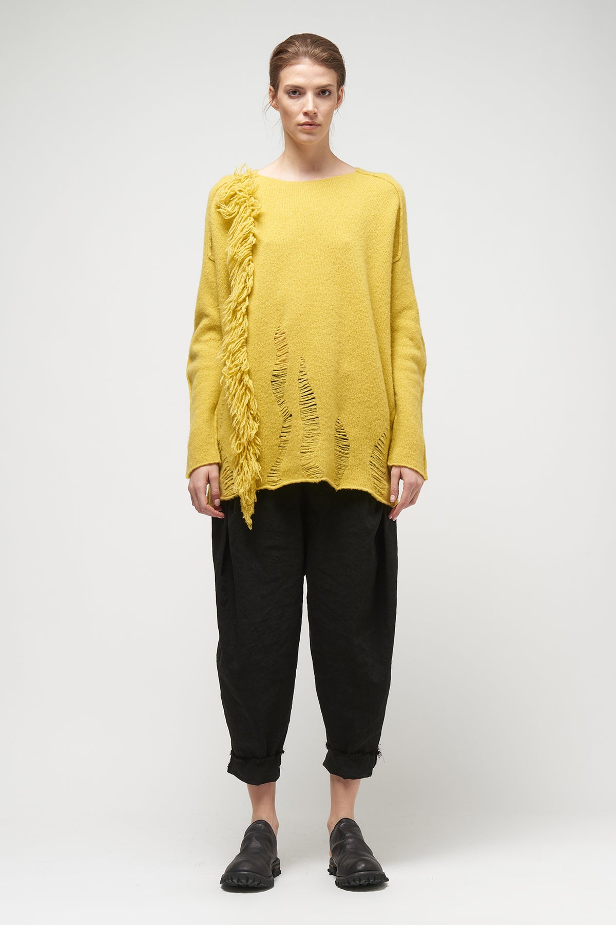Masnada Shaggy Round Neck Knit