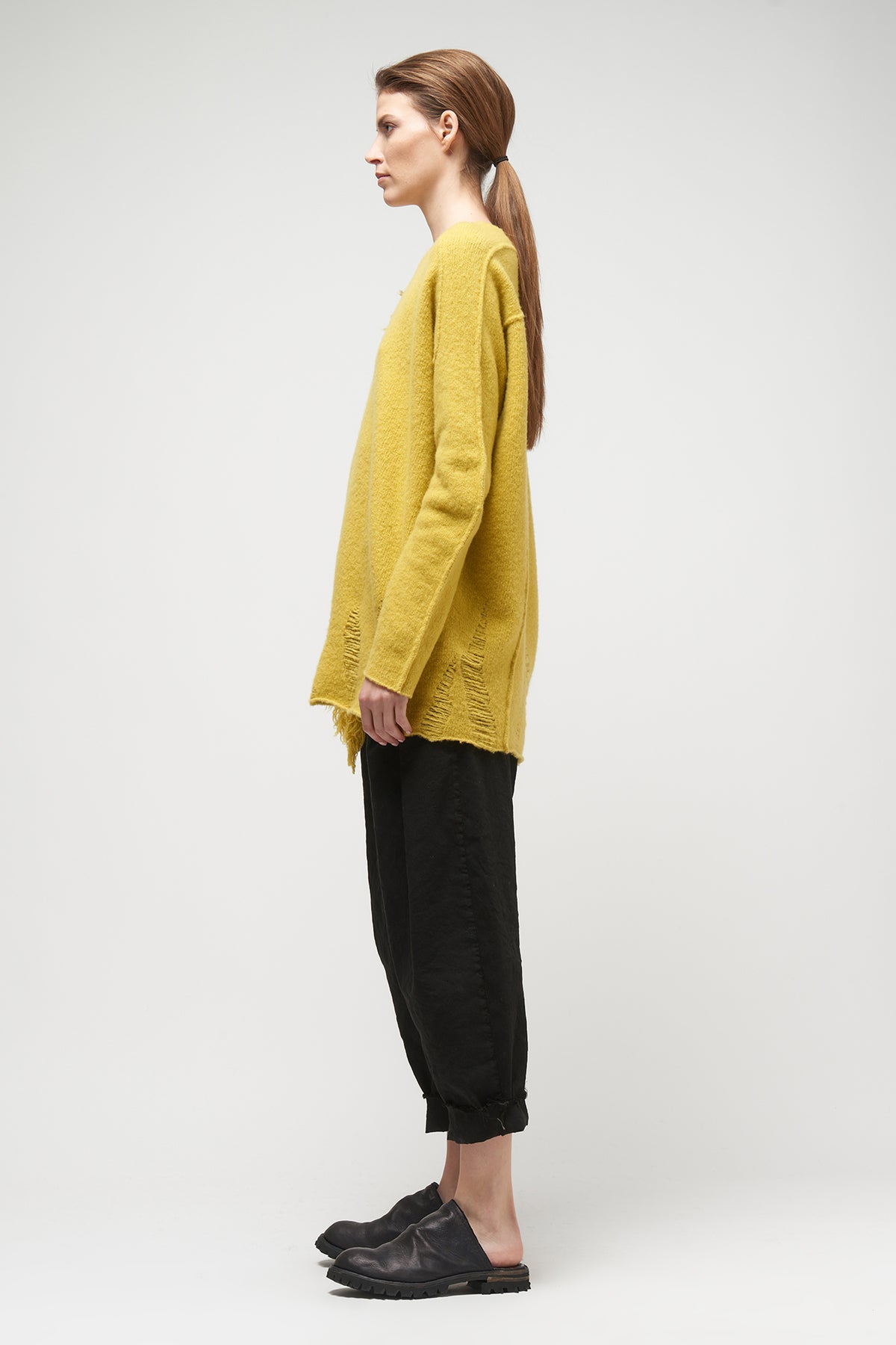 Masnada Shaggy Round Neck Knit