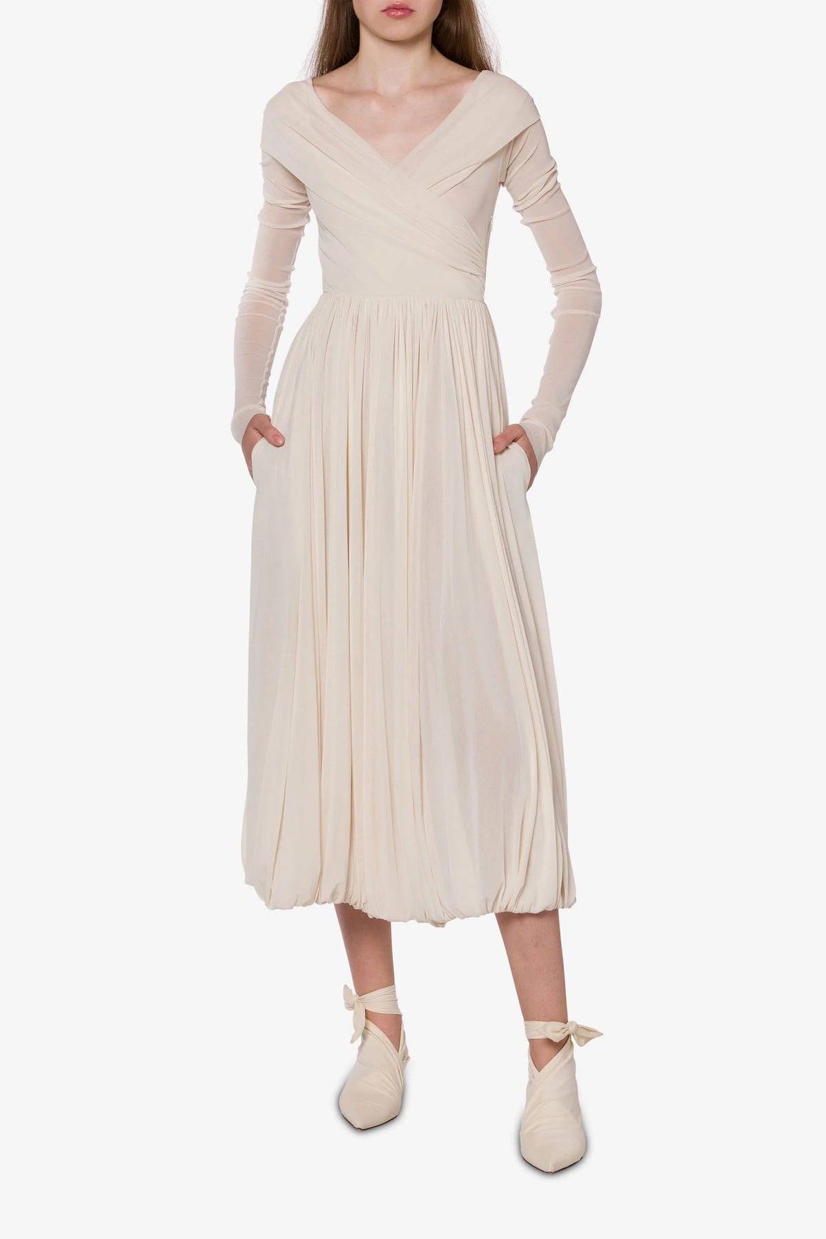 Philosophy Longuette Dress in Stretch Tulle