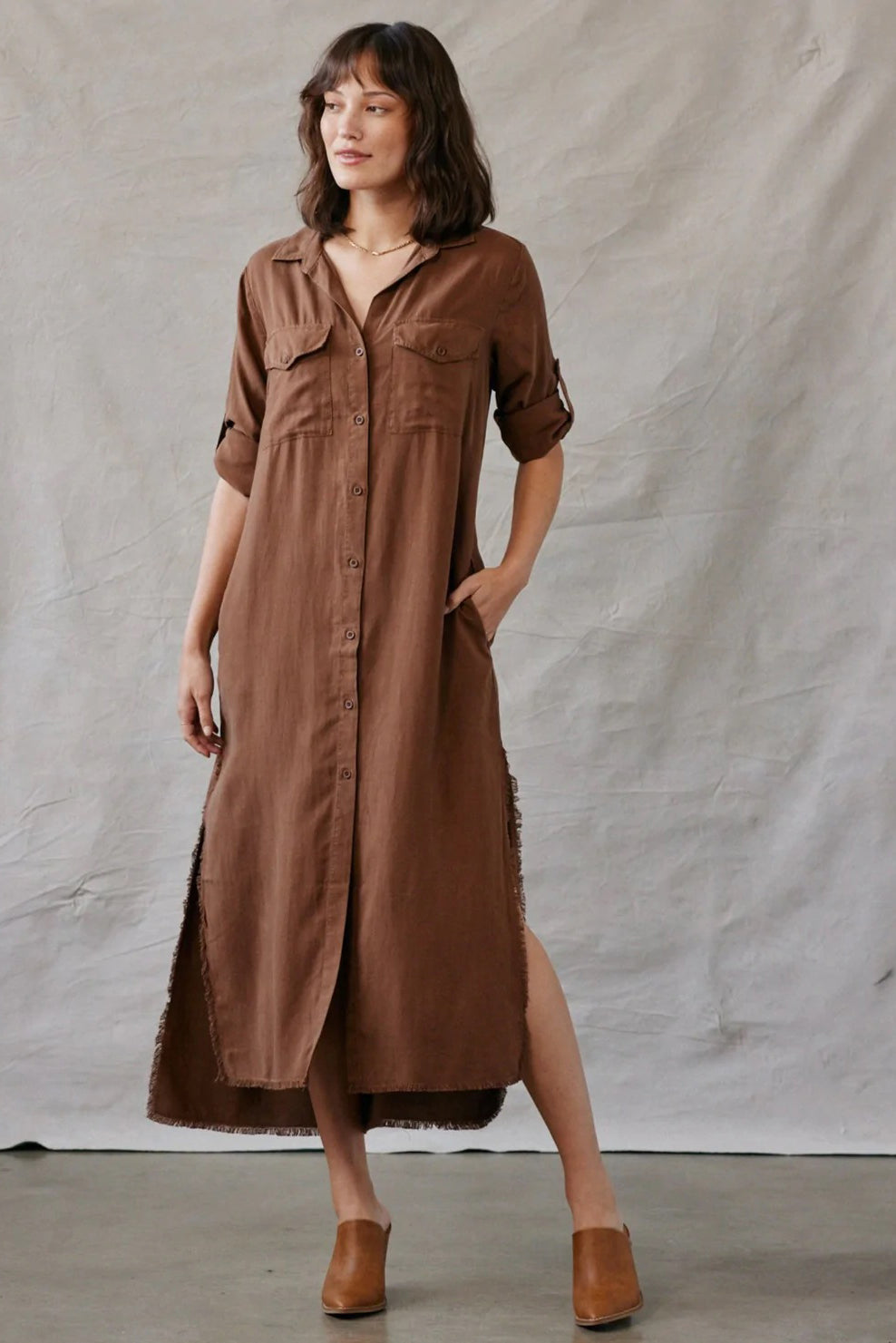 Bella Dahl Maxi Shirt Dress