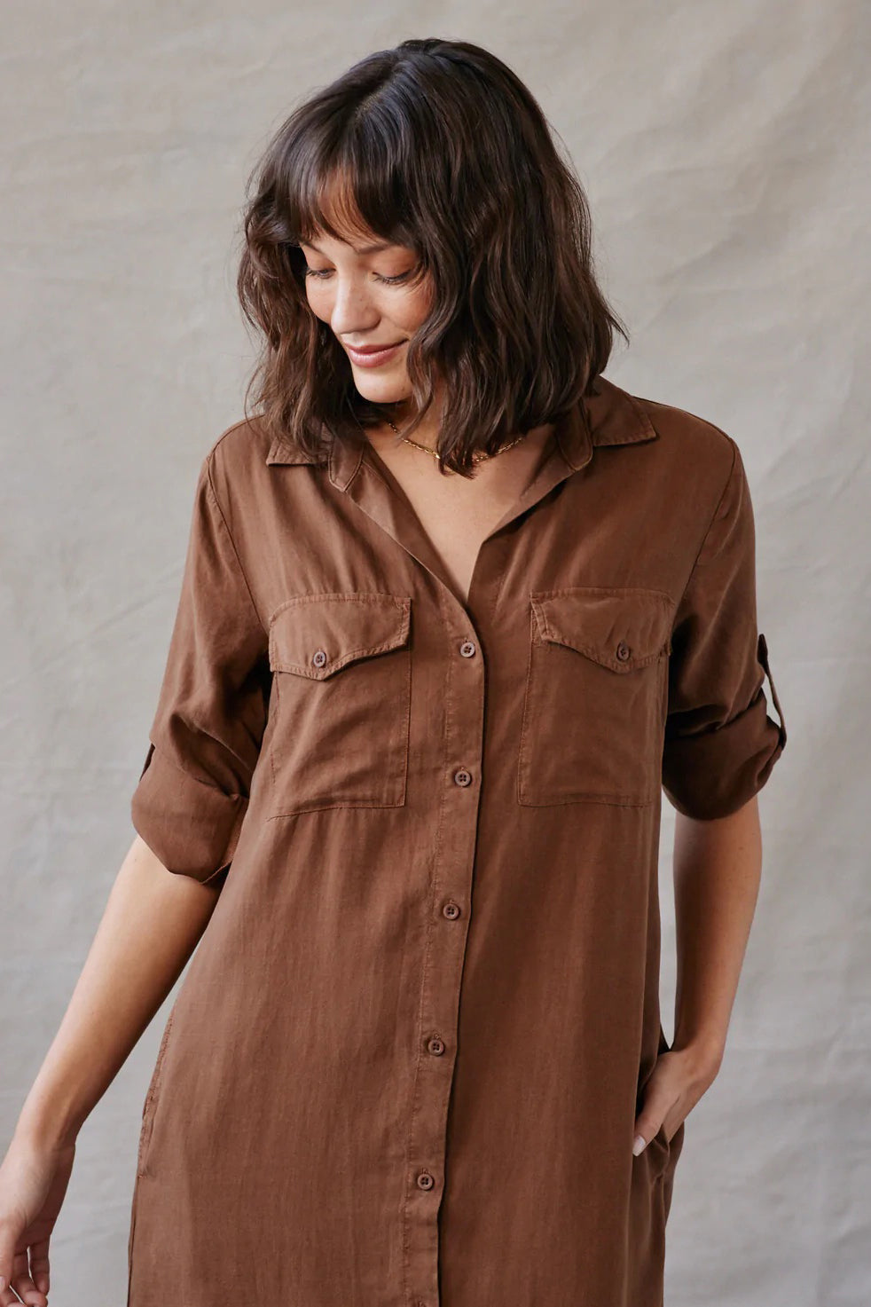 Bella Dahl Maxi Shirt Dress