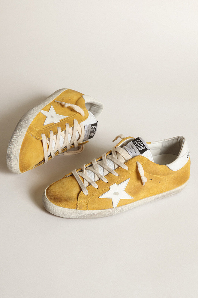 Golden Goose Super Star Suede Upper High Frequency Tongue Leather Star and Heel