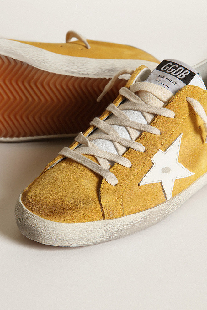 Golden Goose Super Star Suede Upper High Frequency Tongue Leather Star and Heel