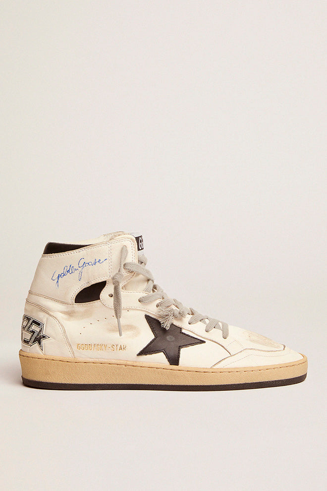 Golden Goose Sky Star Nappa Upper with Serigraph Leather Star and Ankle