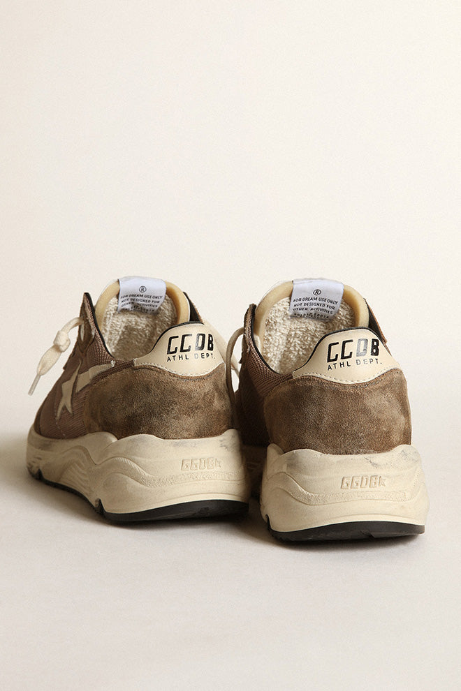 Golden Goose Running Sole Net Upper and Toe Box Leather Toe Star Spur and Heel
