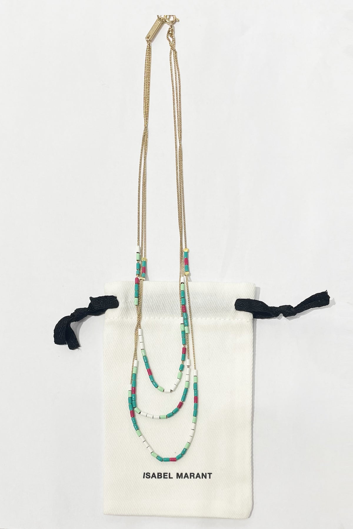 Isabel Marant Nouveau collier à rayures colorées