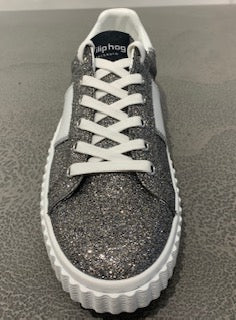 Phillip Hog Mila Trainers In Silver Glitter