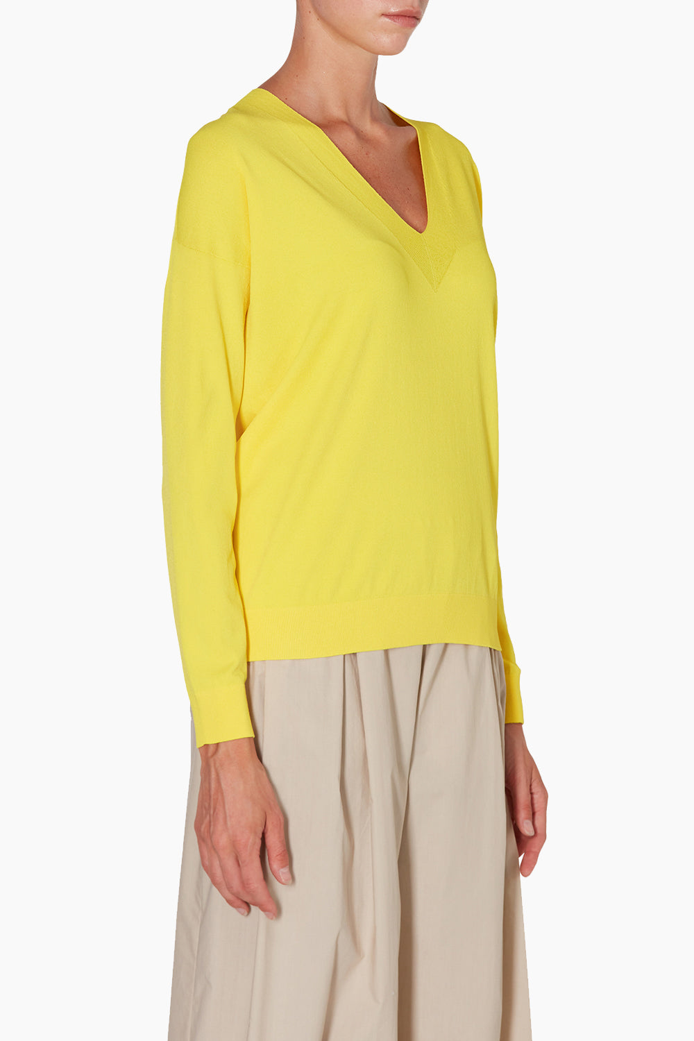 Roberto Collina Knit V Neck Long Sleeve Sweater