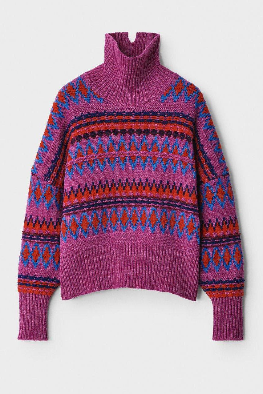 rag &amp; bone Willow Wool Fair Isle Turtleneck