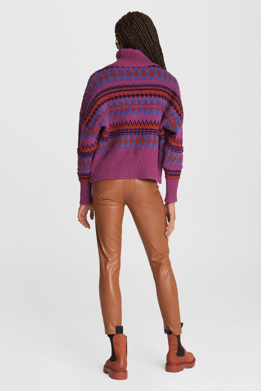 rag &amp; bone Willow Wool Fair Isle Turtleneck