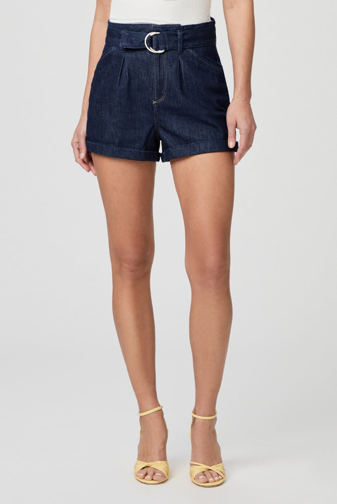 PAIGE Pleated Carly Shorts