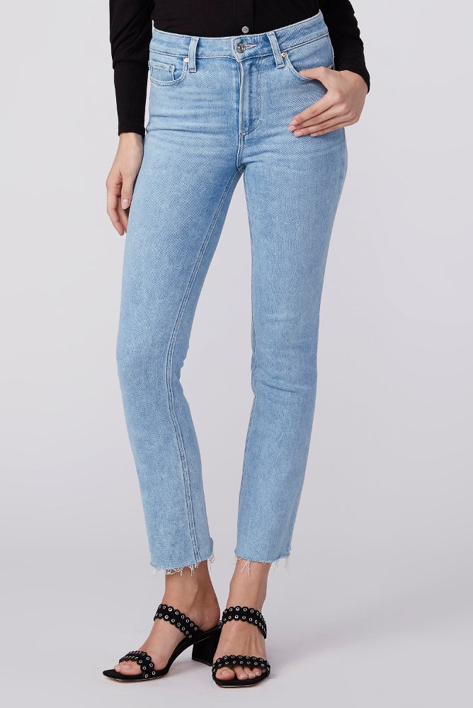 PAIGE Cindy Raw Hem Jeans in Park Ave