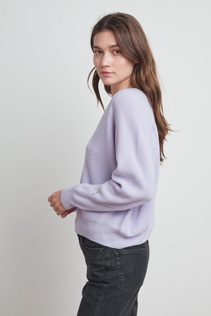 Velvet Toya Jumper In Lilac