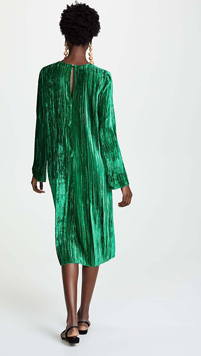 Forte Forte Pleated Velvet Dress