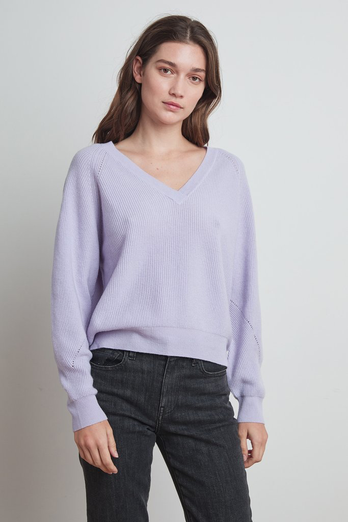 Velvet Toya Jumper In Lilac