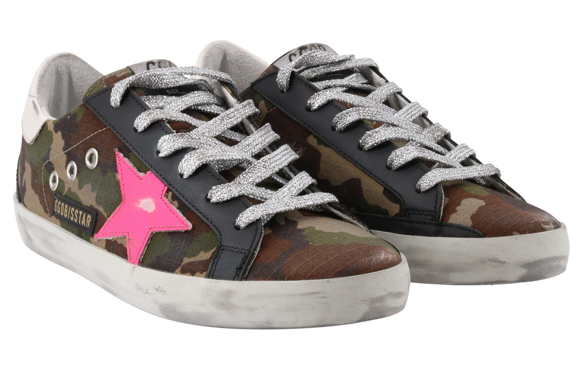 Golden Goose Super-Star Camouflage Sneakers