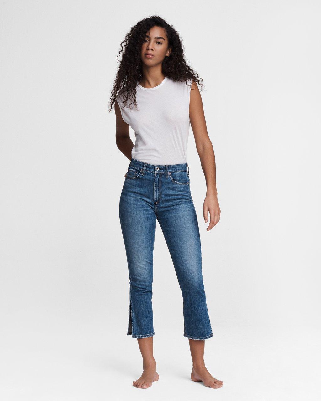 rag \u0026 bone Nina High rise ankle flare Julienne - Square