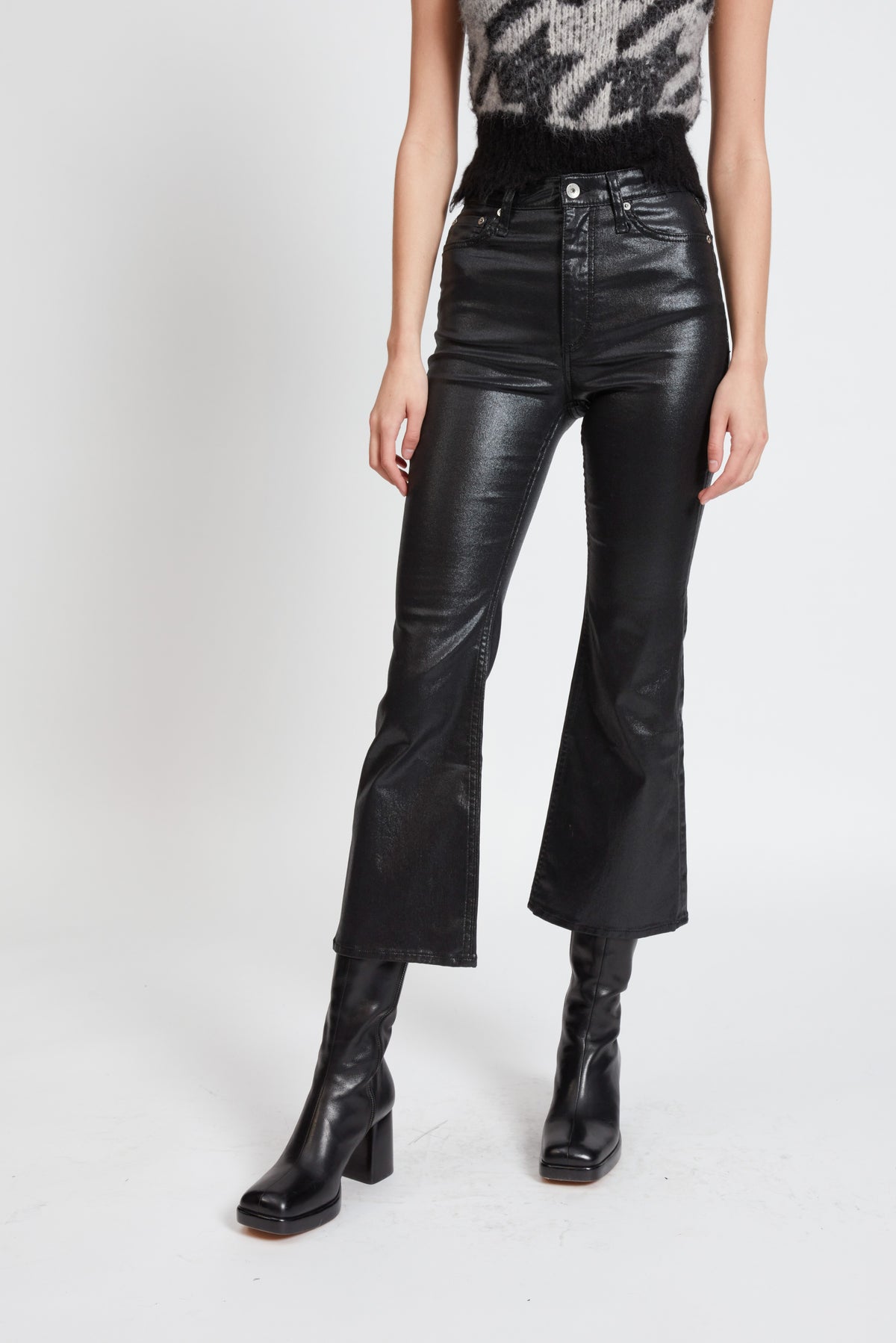 rag &amp; bone Casey High-Rise Ankle Flare Jeans