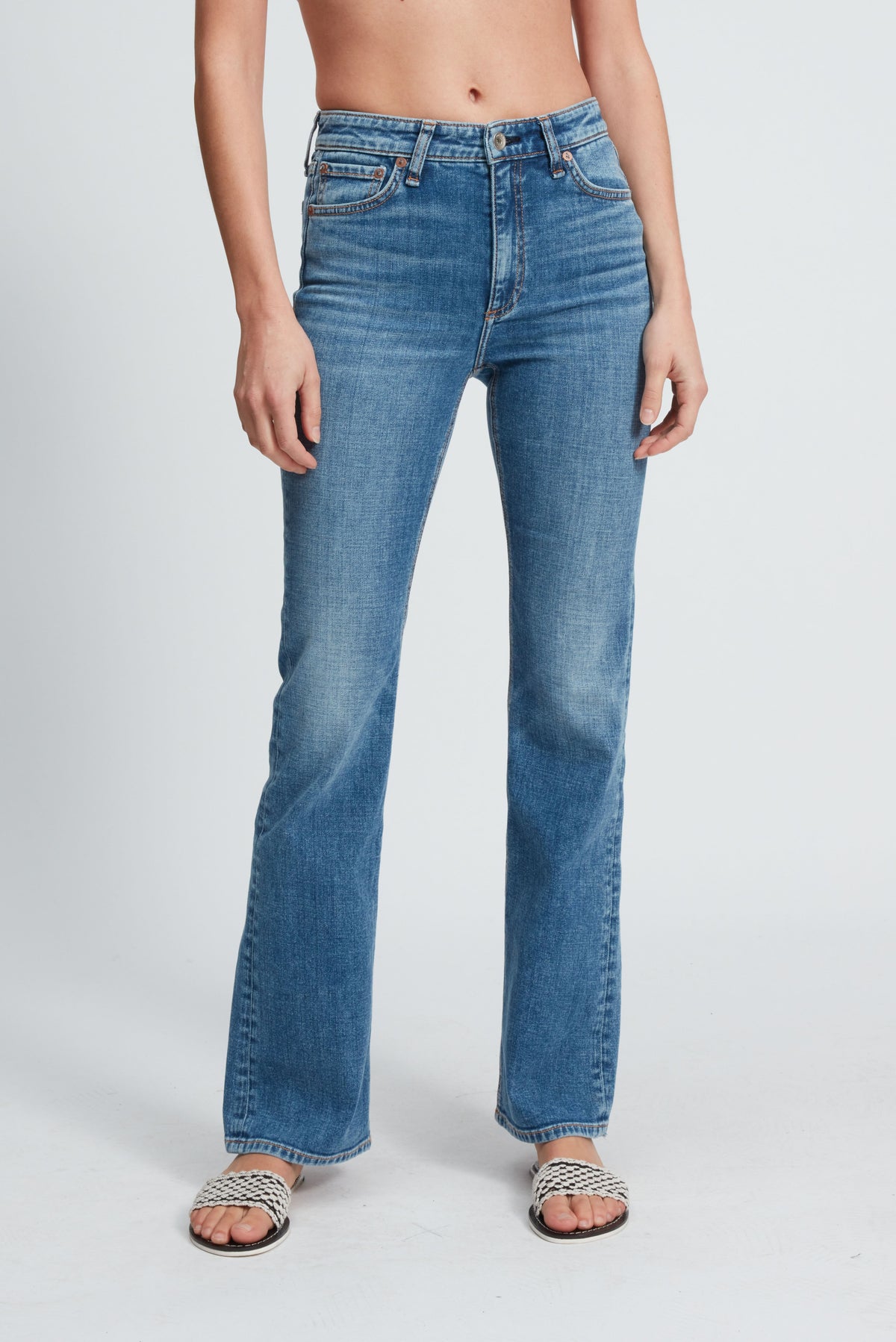 rag &amp; bone Casey High Rise Flare