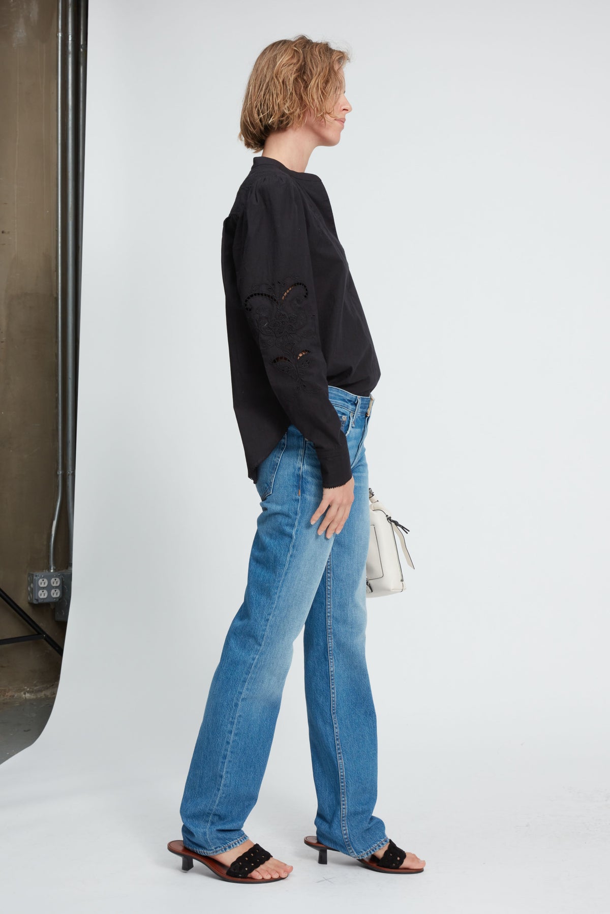 rag &amp; bone Piper Low-Rise Straight Jeans